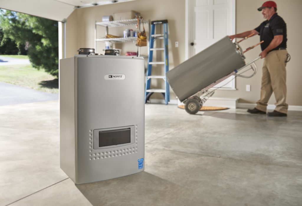 Noritz NRCP982 Tankless Water Heater, Nortiz, HVAC, Plumbing, Plumber, Water Heater, Tankless, High Quality, Local